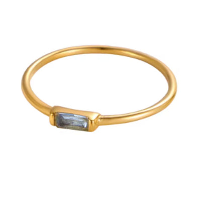NASCERA - 14K plated Birthstone Rings