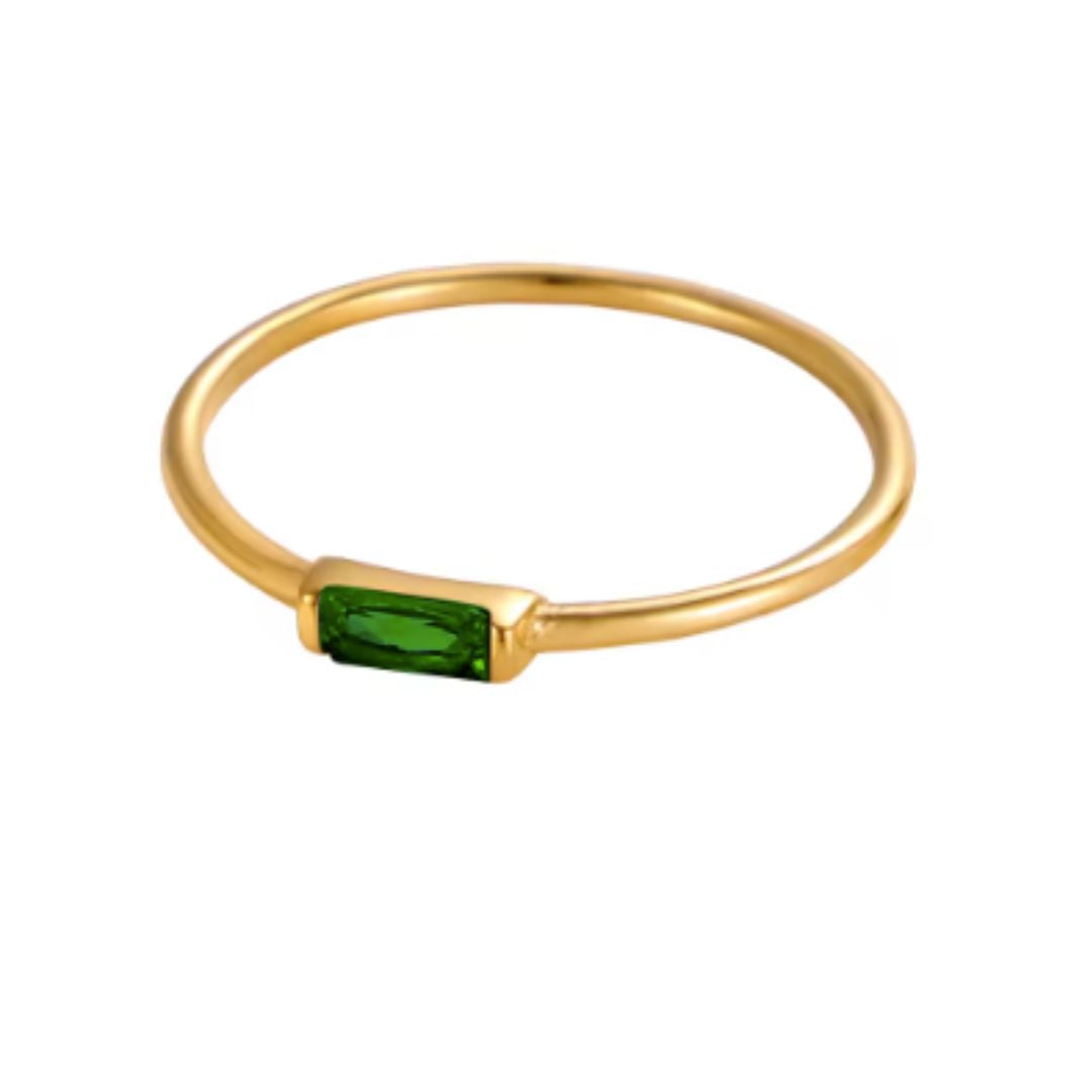 NASCERA - 14K plated Birthstone Rings