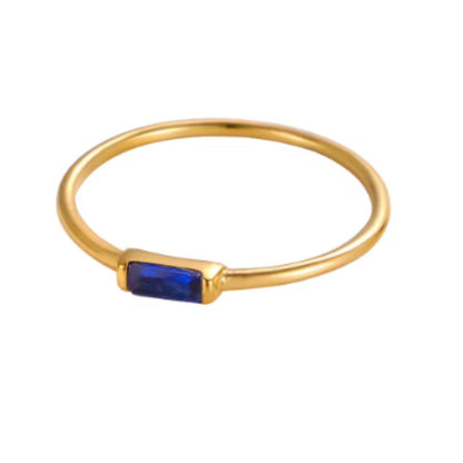 NASCERA - 14K plated Birthstone Rings
